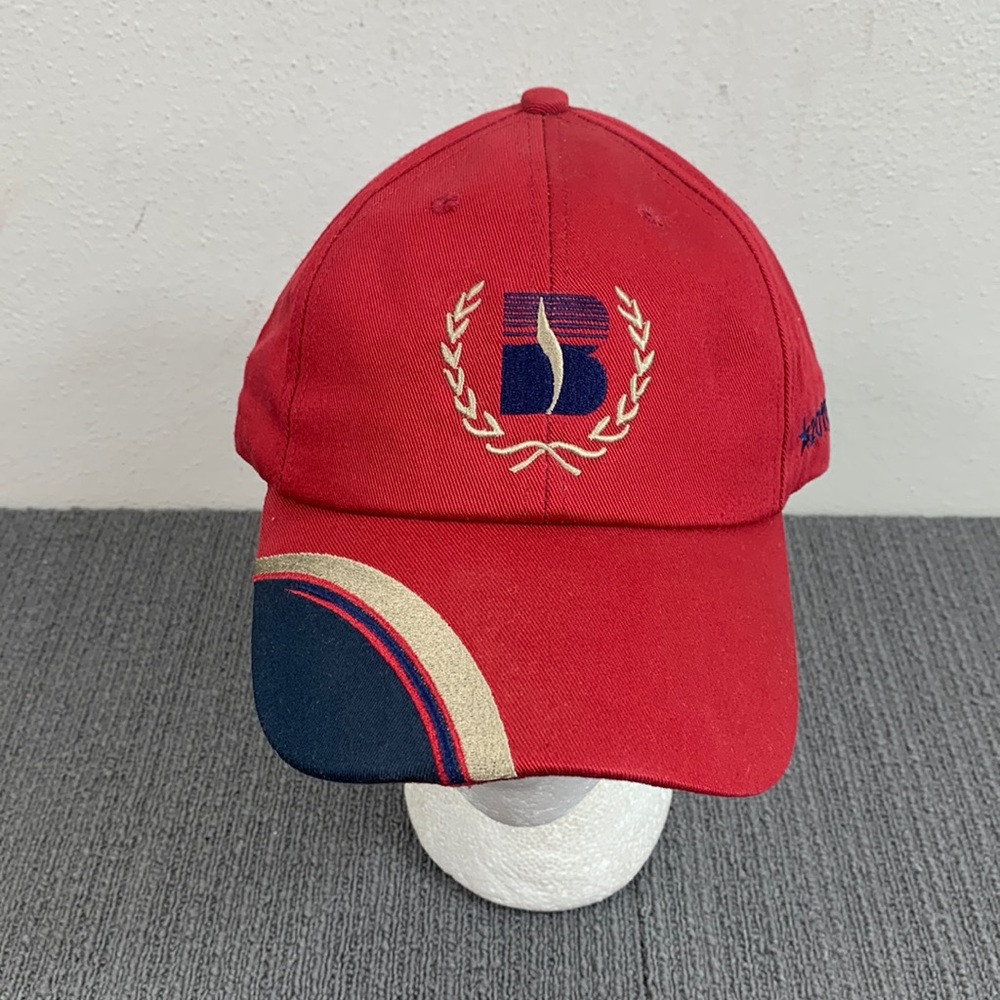 Becks President's Club Baseball Hat Mens Adjustable Red Strapback Cap Legend